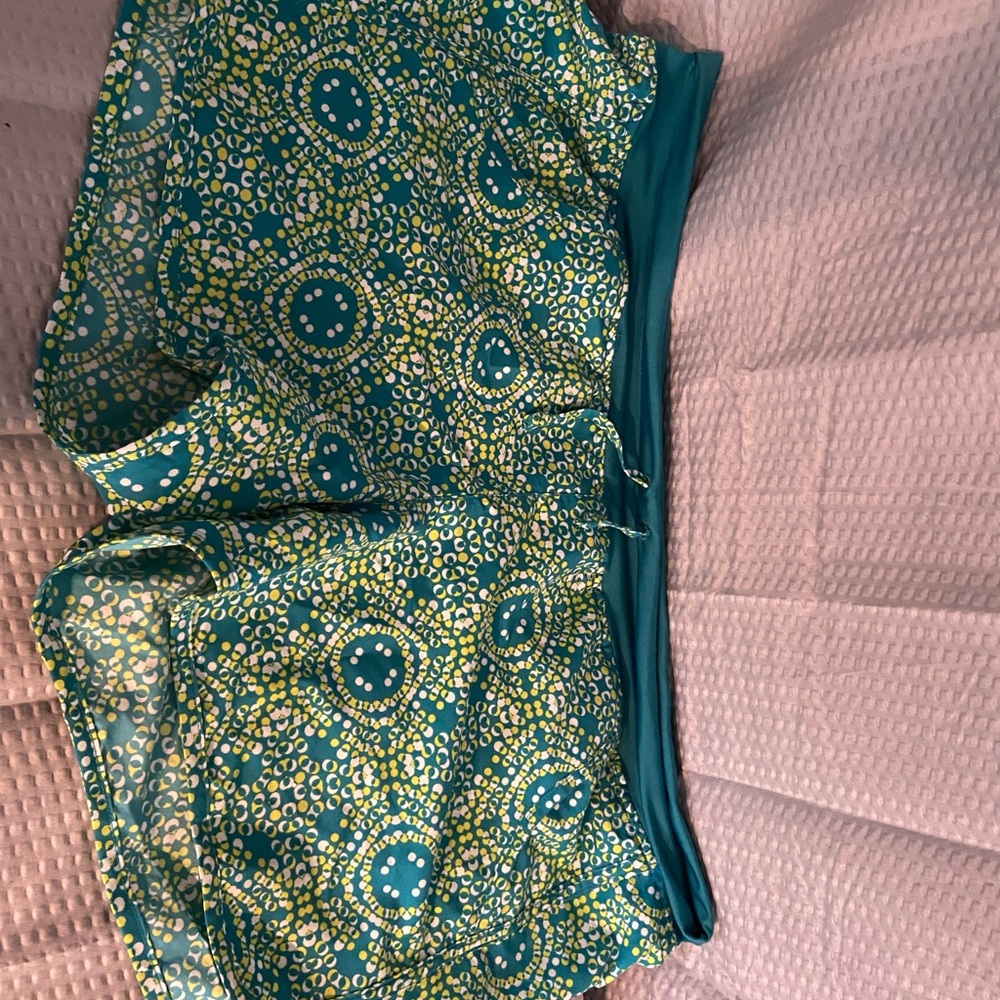 Columbia Teal and Green Athletic Shorts